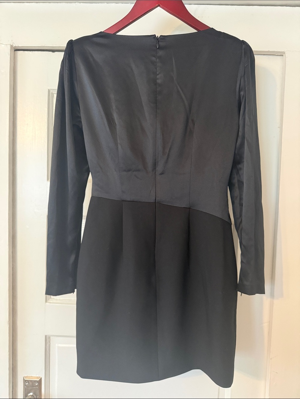 NWT Cinq à Sept Layne Dress Black Silk Faux Wrap Mini Dress Size 4 $565 - Picture 3 of 11
